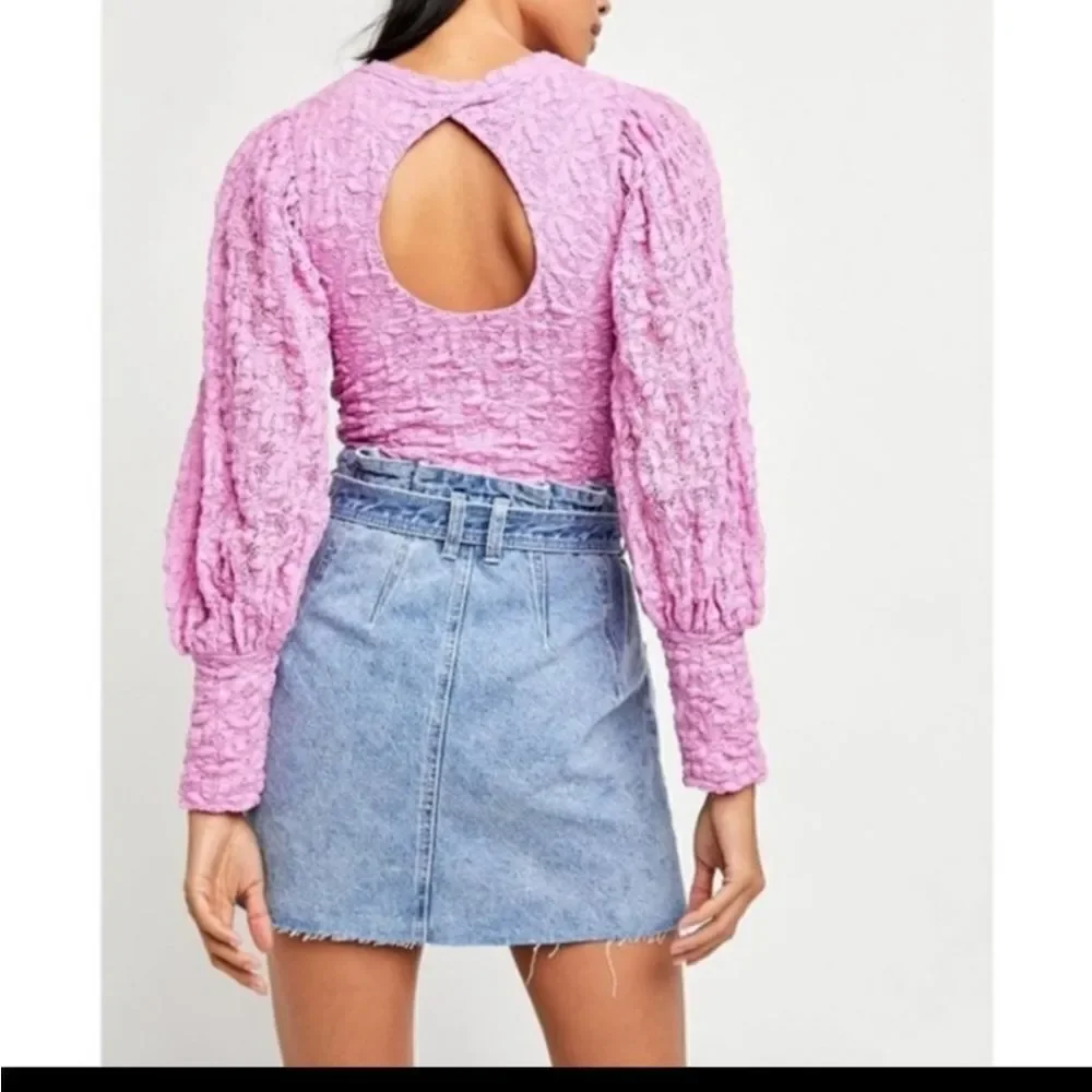 NWOT Free People Tea Time Shirt PINK